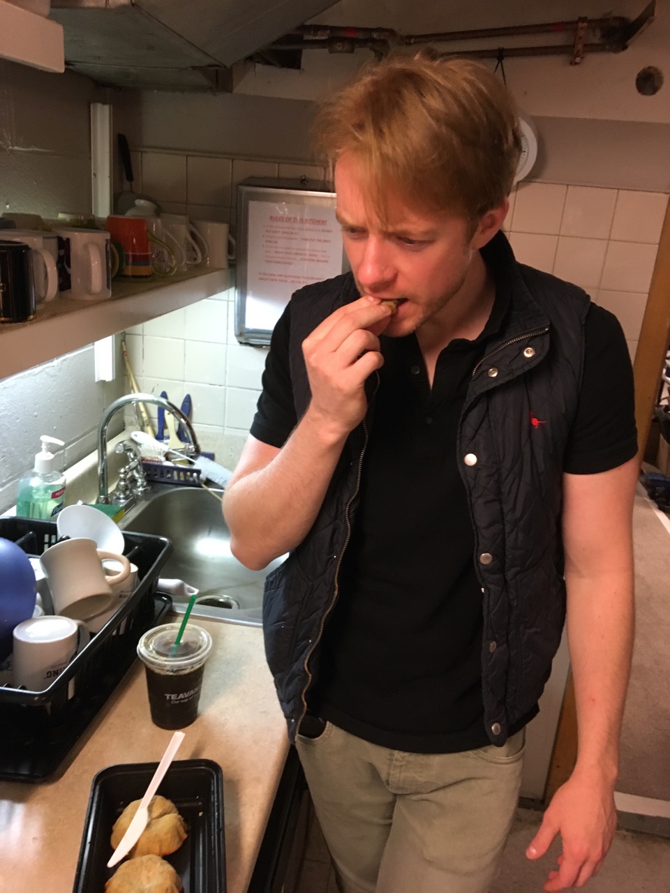 Matthew tasting cake